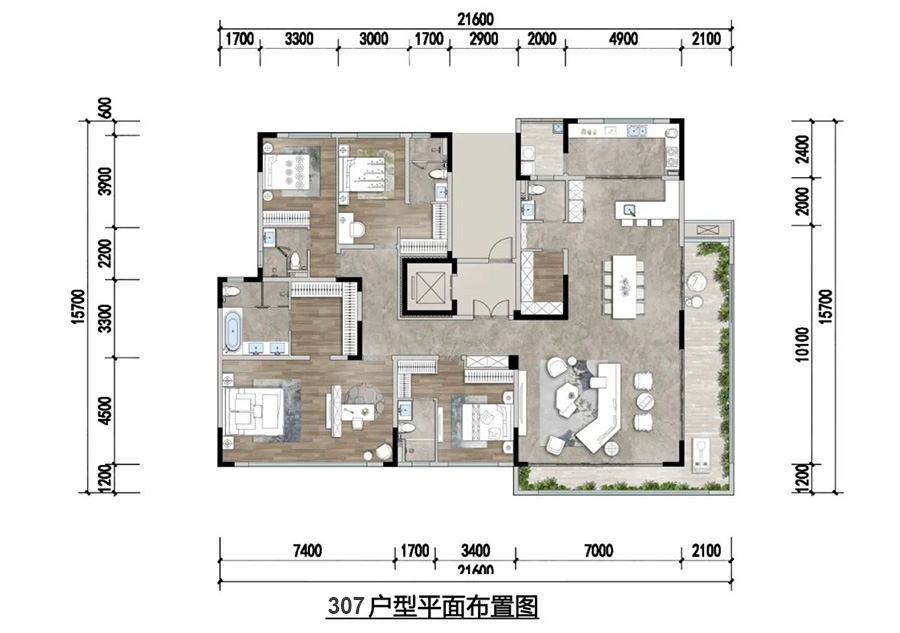 融創(chuàng)國賓雅集戶型圖