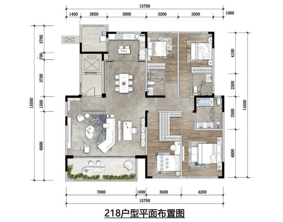 融創(chuàng)國賓雅集戶型圖
