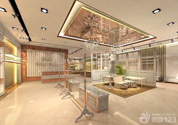 服裝店的裝修注重設計風格