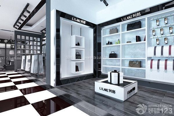 服裝店的裝修注重突出商品的特性