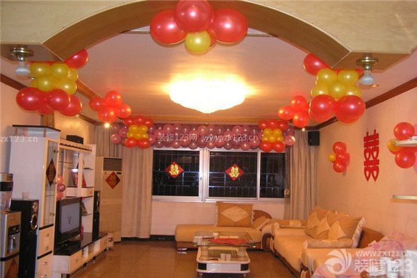 婚慶新房主客廳布置