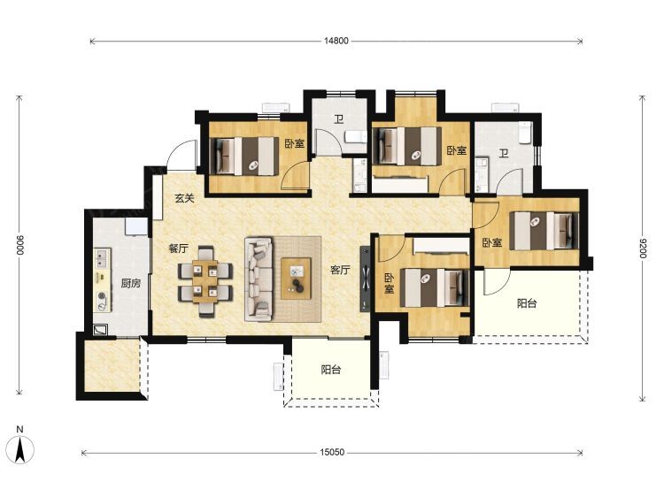 環天山嶼城戶型圖