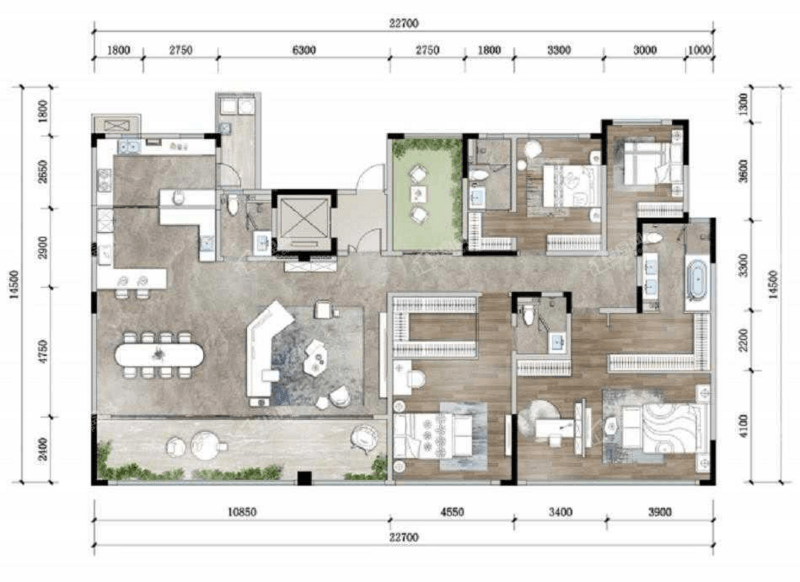 保利西堂里院戶型圖