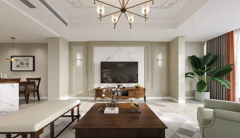 保利湖光里院裝修效果圖