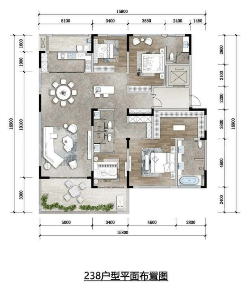 錦江大院戶型圖