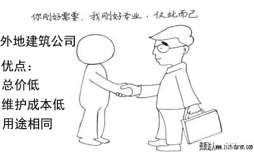 買外地建筑公司：花錢買建筑三級公司流程和注意事項，由于建筑公司資質(zhì)全國通用，購買外地的建筑資質(zhì)，只需要拿到本省建設(shè)廳去做一個備案既可以使用，從價格方面來說，成本會節(jié)約不少，但要提前了解辦理的流程及注意事項。