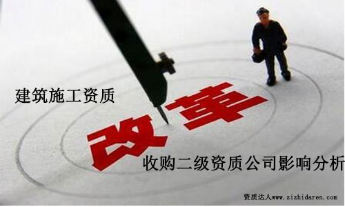 建筑施工資質改革對于二級資質轉讓定位影響分析